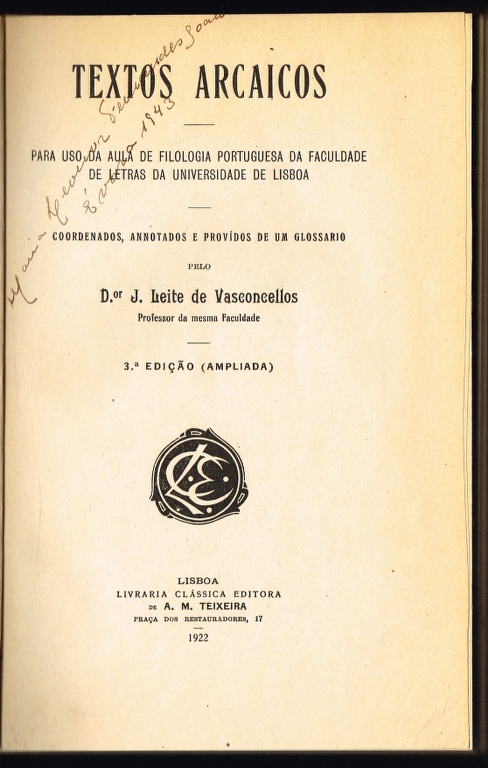 TEXTOS ARCAICOS